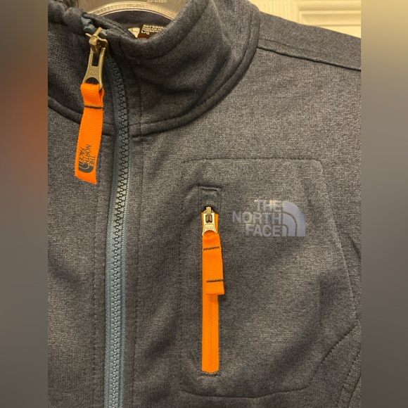 North Face Canyonlands Jacket Full Zip Boys Large (14/16) Navy w/Orange - Picture 3 of 9